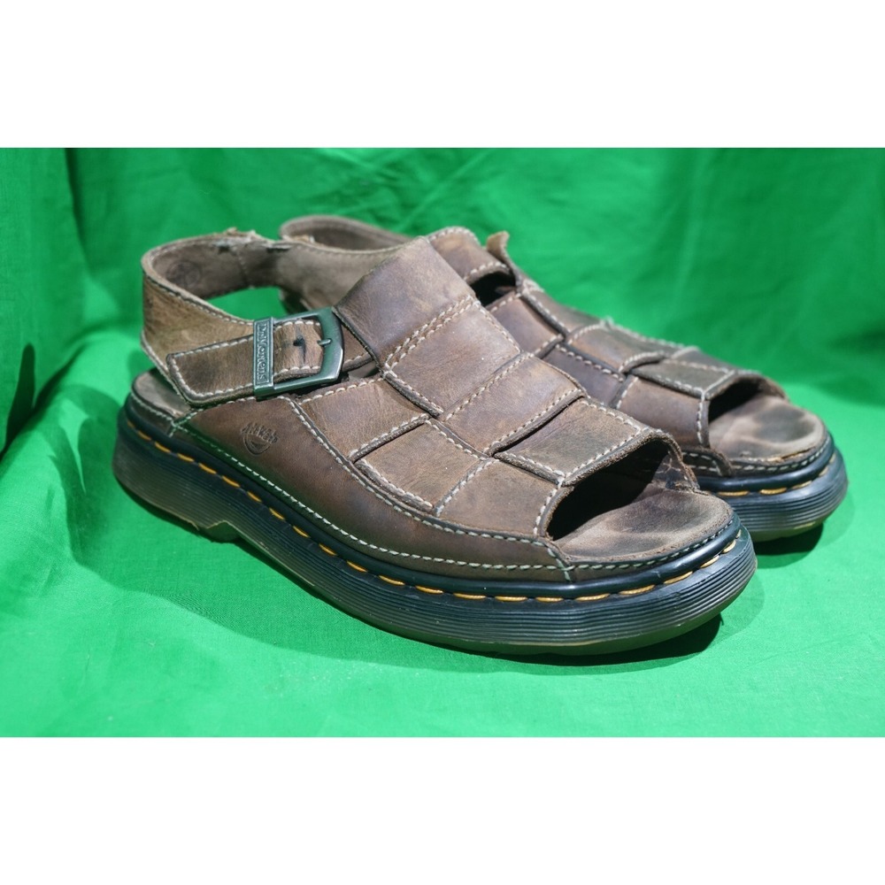 Dr Martens Fisherman Sandals‎ Brown Leather UK 9 / US Mens 10 (Damage)